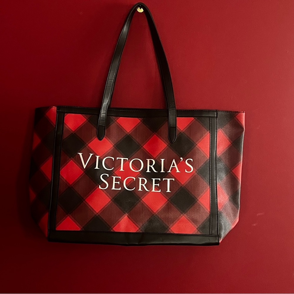 Victoria’s Secret 2021 Holiday Buffalo Plaid Tote
